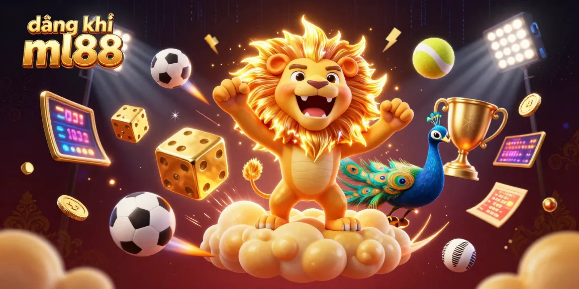 Experience the thrilling world of đăng ký ml88 with dynamic elements and vibrant colors in this casino-themed illustration.