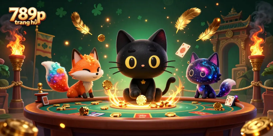 Experience 789p trang chủ with an enchanting cosmic casino illustration capturing the magic of gambling.