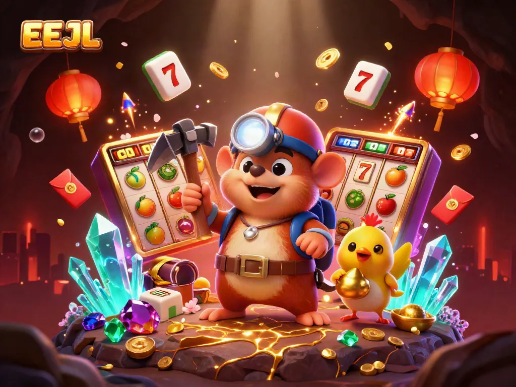 Experience exhilarating gameplay at EEJL with vibrant casino elements and characters.