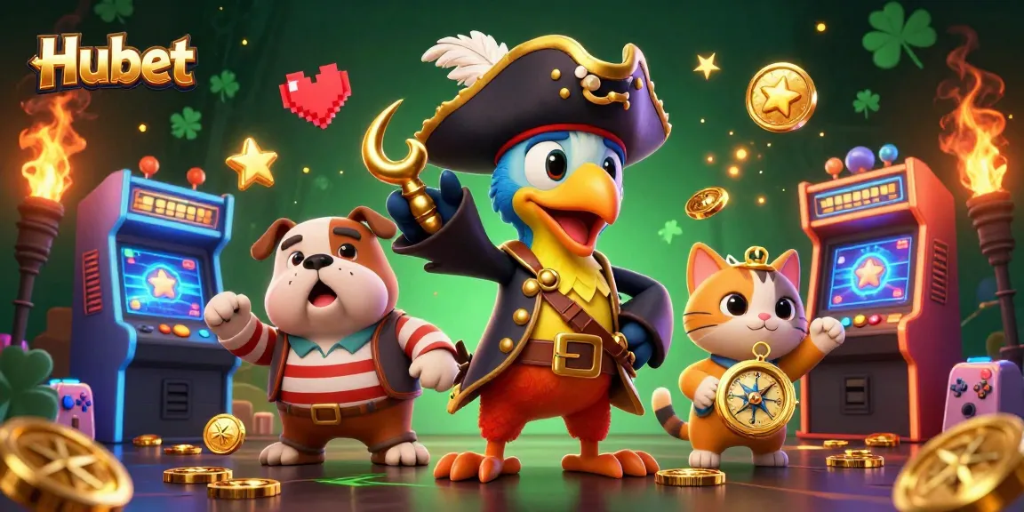 Join the adventure at Hubet’s casino with vibrant characters and thrilling gaming elements.