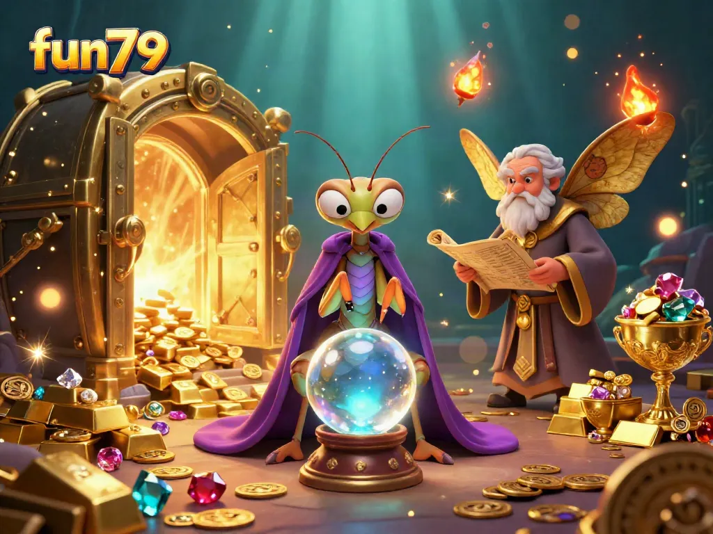 Experience thrilling fun79 moments with floating oracles, a fortune teller, and gold treasures.