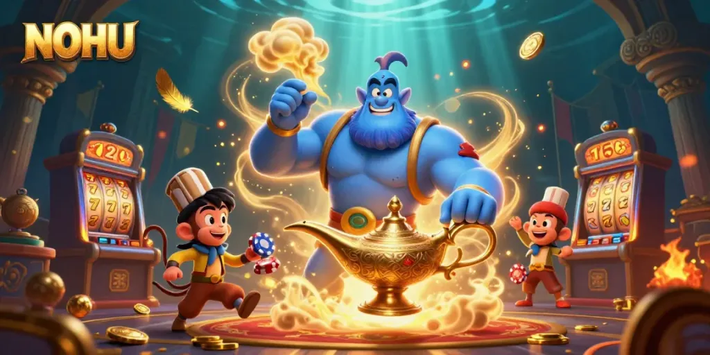 Spin reels and chase jackpots with NOHU's engaging casino adventures featuring vibrant characters.