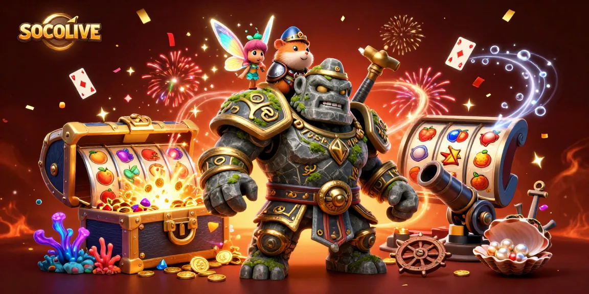 SOCOLIVE offers live slot adventures with vibrant characters and festive gameplay elements.
