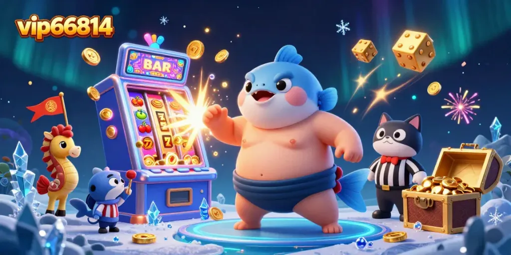 Experience the vibrant excitement of vip66814 with thrilling jackpot scenes and colorful casino action.