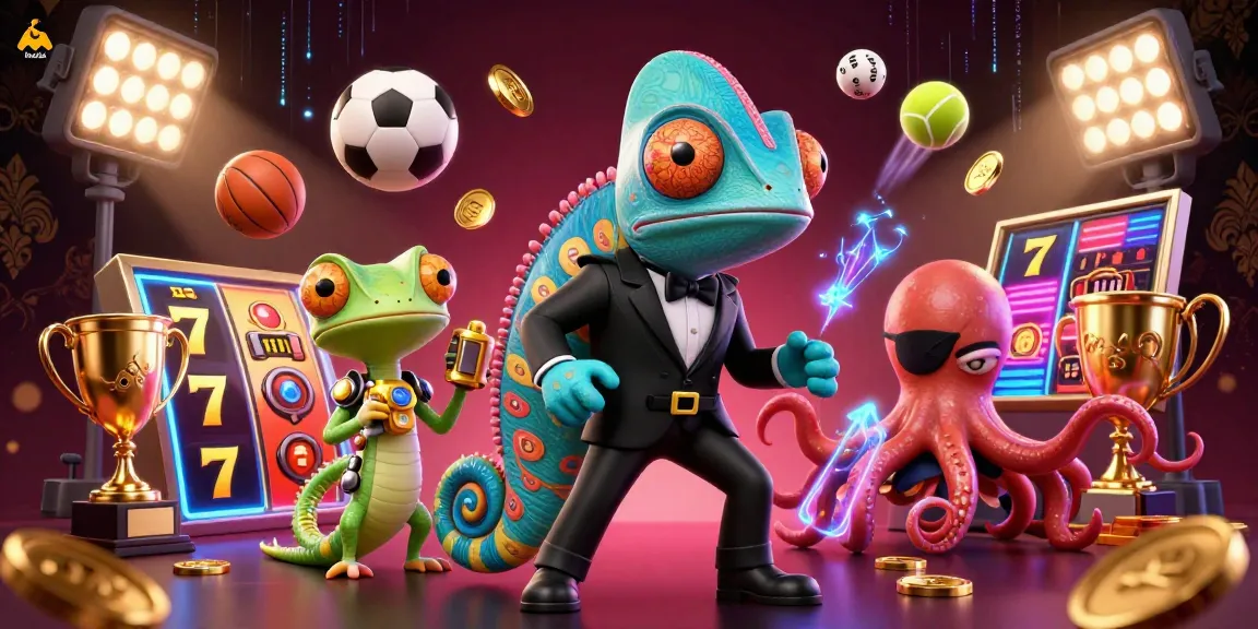 Experience hitclub with dynamic slots and vibrant characters in this animated casino scene.