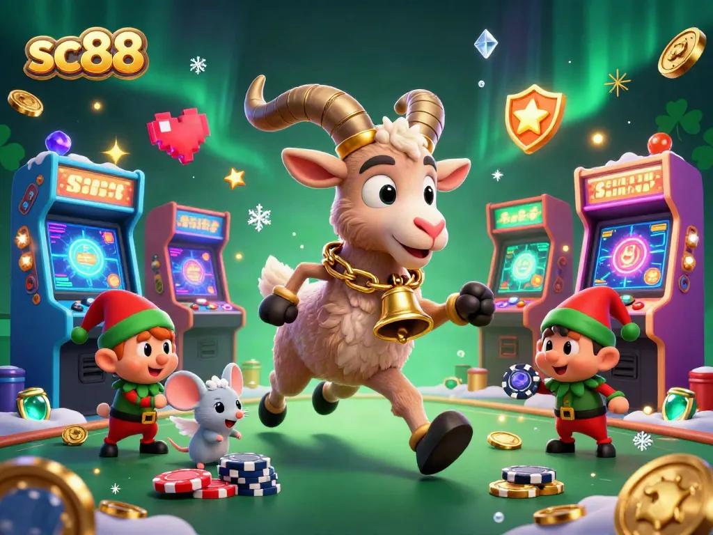 Engage in thrilling gameplay at sc88 as Krampus and friends run a festive casino scene.