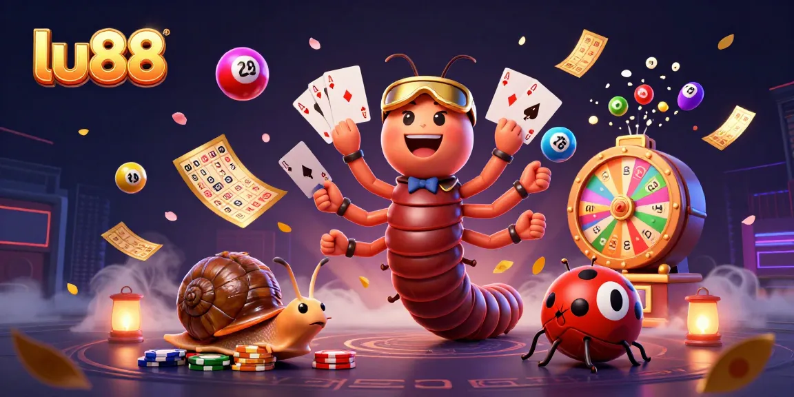 Experience thrilling gameplay at lu88 with our vibrant casino scene featuring animated characters and exciting elements.