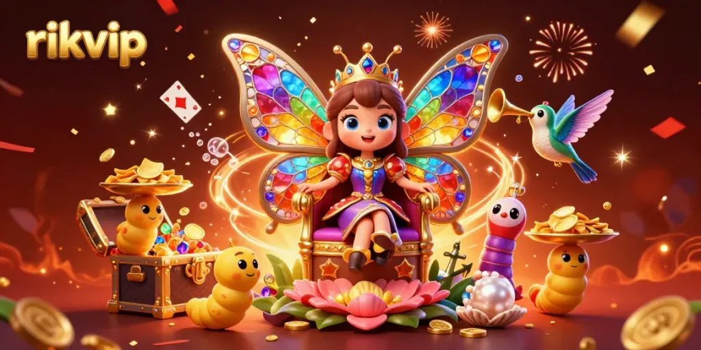 Experience rikvip’s dazzling games with stunning visuals, vibrant characters, and exciting casino elements.