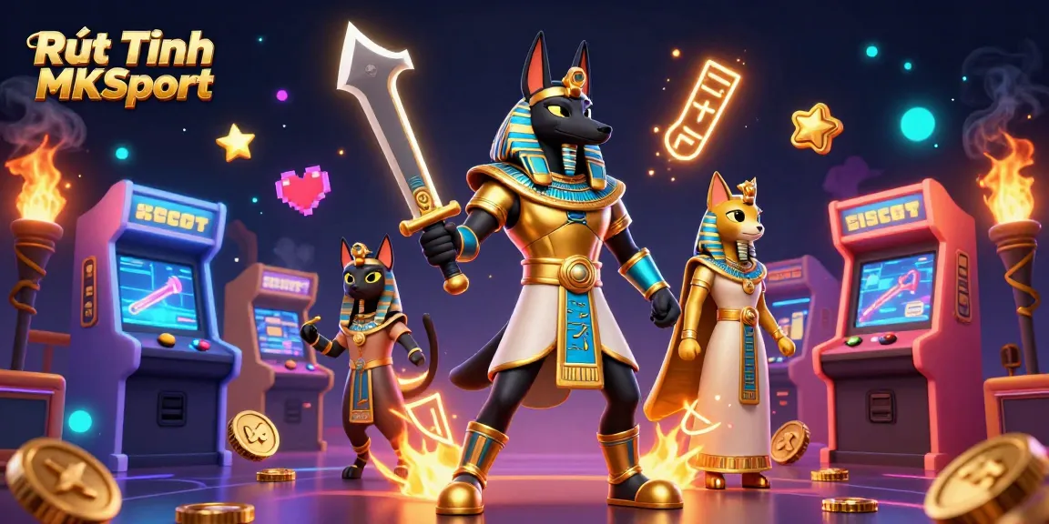 Experience Rút Tiền MKSport with vibrant casino-themed digital art showcasing engaging characters and game elements.