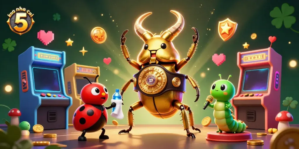 Engage in exciting bets with keo nha cai 5 symbolizing sports strategy through fun characters and rich details.