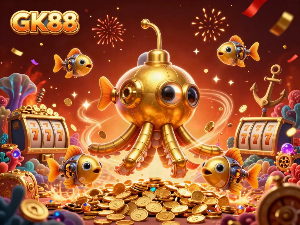 Experience the thrill of GK88 in this explosive casino-themed underwater adventure.
