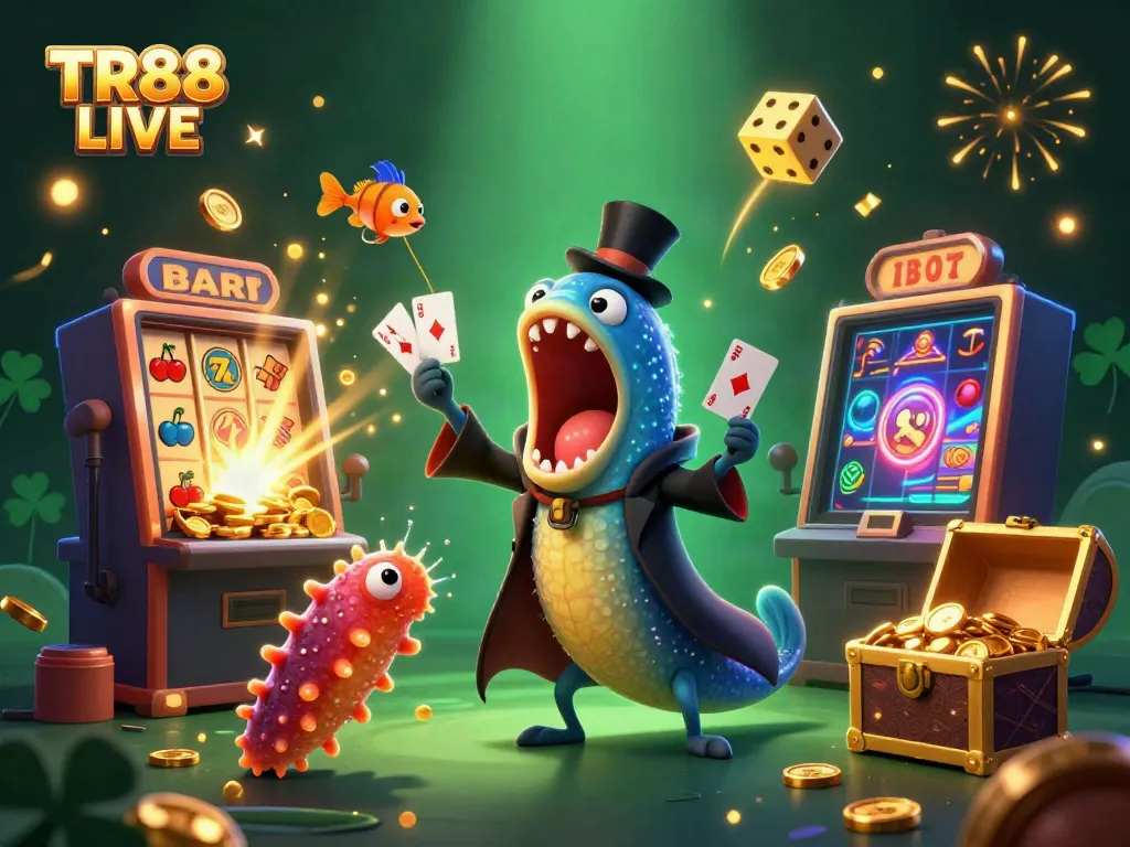 Join the thrilling action at TR88 LIVE with a magical underwater casino experience featuring glowing creatures and exciting games.