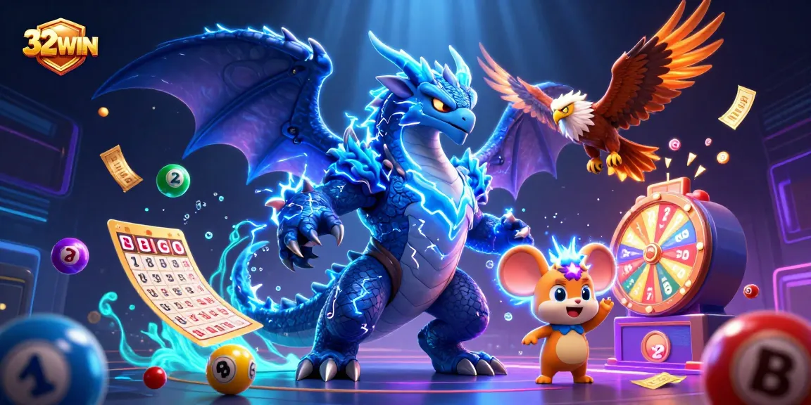 Experience thrilling gameplay at 32WIN with vibrant casino elements and dynamic action.