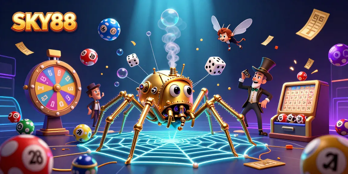 Engage in thrilling games at SKY88 with vibrant, dynamic lottery and casino elements.