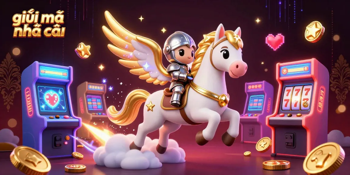 Engage with giải mã nhà cái in a vibrant 3D casino setting filled with game machines and rich imagery.