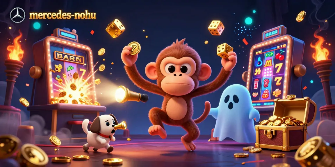 Engage with the thrilling world of mercedes-nohu as playful characters animate a vibrant casino scene.