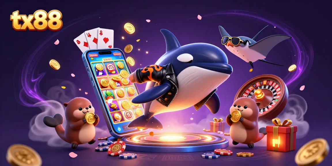 Join the action with tx88 as sea creatures revel in vibrant casino fun and golden winnings.