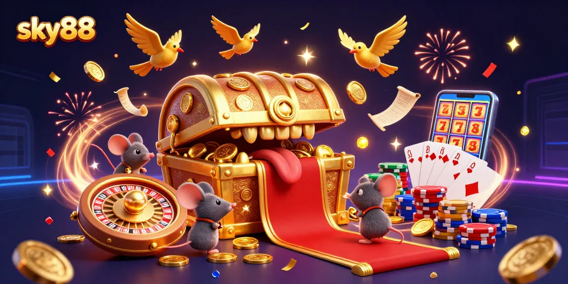 Engage with sky88's thrilling online casino scene featuring spins, treasure, and games galore.
