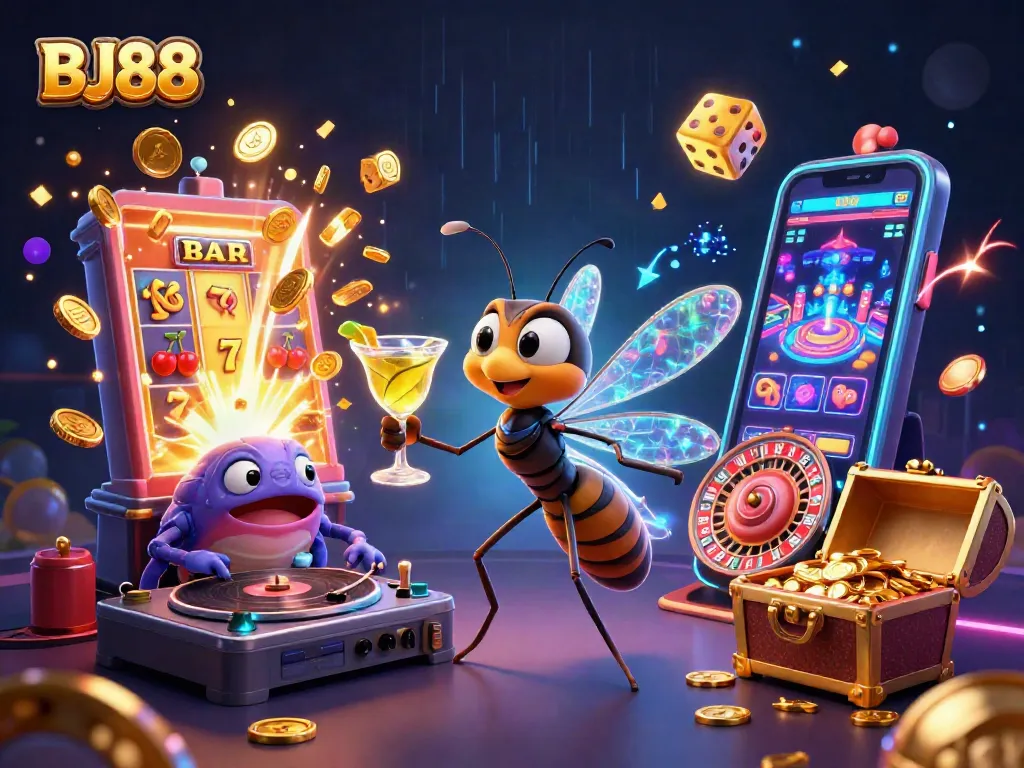 BJ88 offers exciting casino gaming experiences with vibrant characters and rich thematic elements.