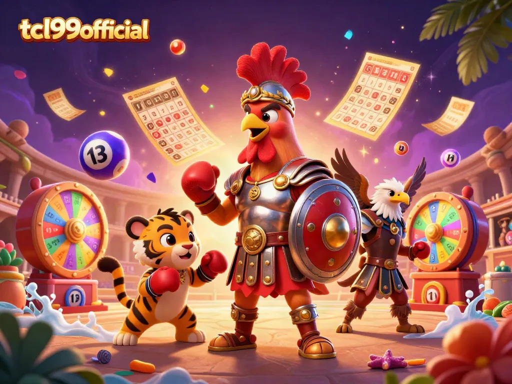 Experience thrilling gameplay at tcl99official with vibrant 3D casino characters and dynamic game elements.