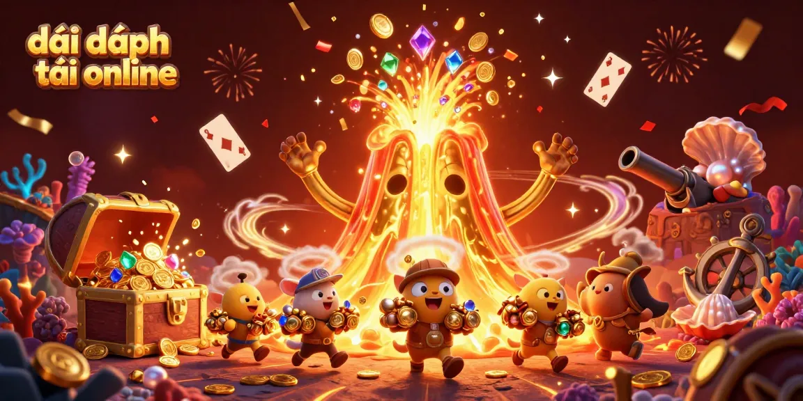 Engage in thrilling gameplay with đại phát tài online revealing treasures from the erupting volcano.
