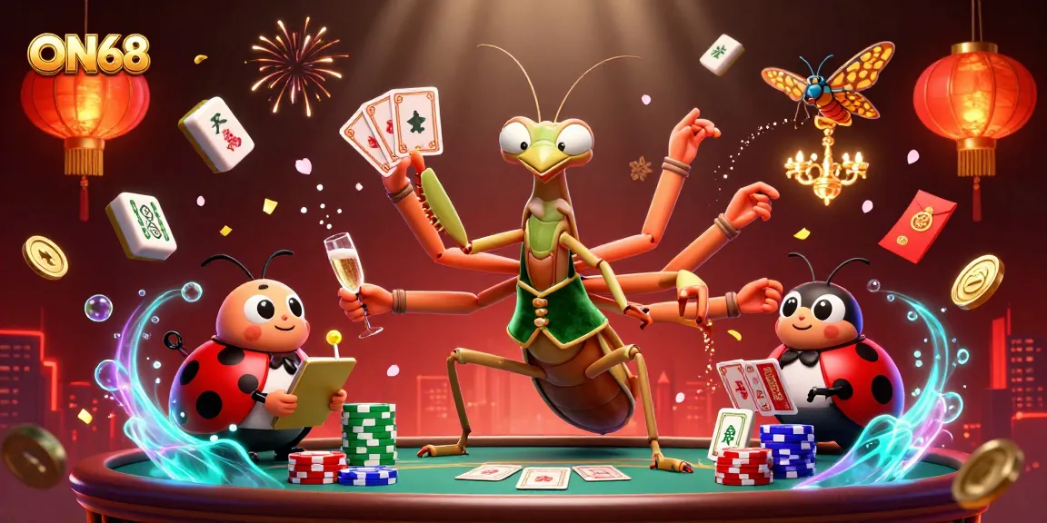 Experience the thrill of winning at ON68, featuring vibrant gaming action with captivating characters and elements.