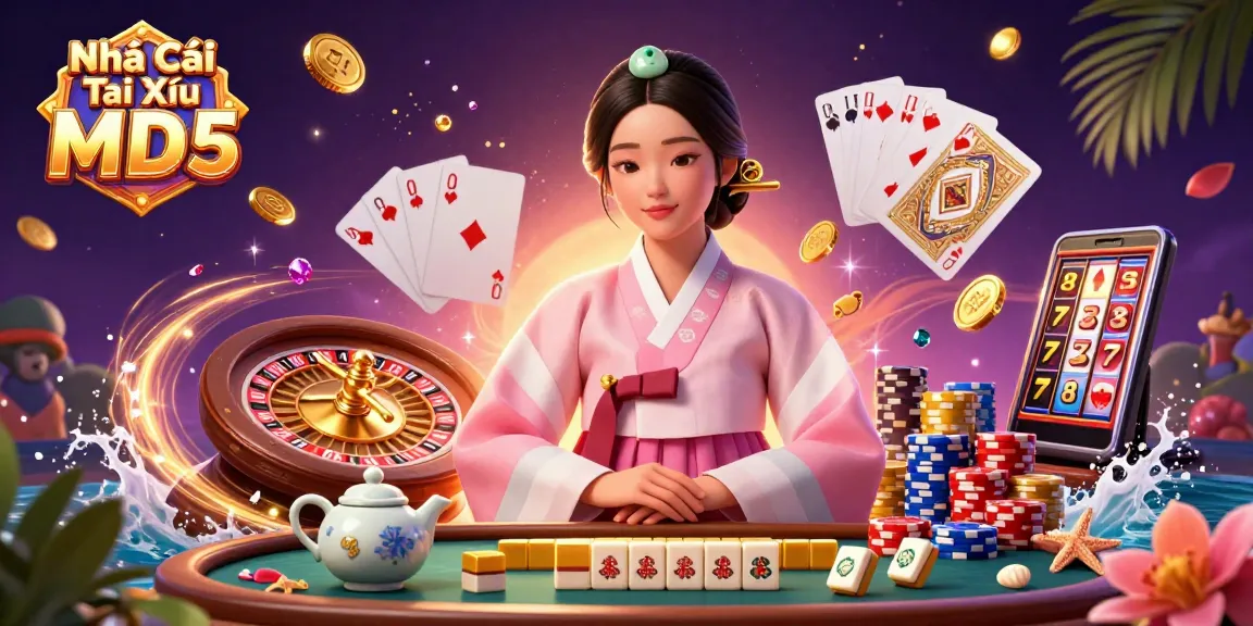 Experience the thrill at Nhà Cái Tài Xỉu MD5, featuring elegant gameplay and vibrant casino elements.