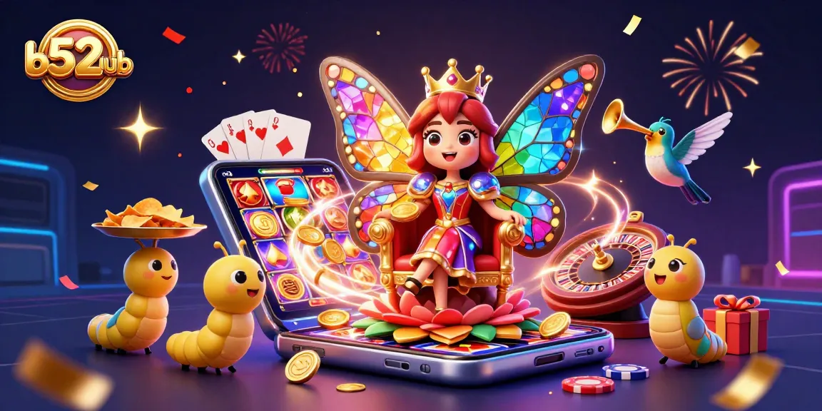 b52club offers engaging experiences with a vibrant 3D digital casino scene full of games and excitement.