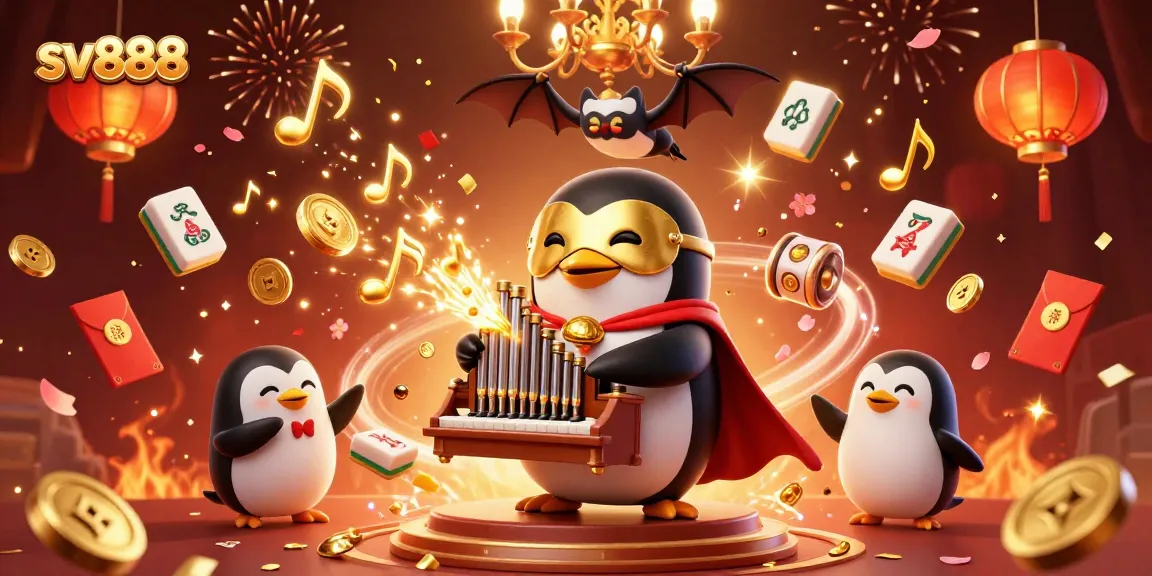 Experience thrilling gameplay at sv888 with a lively scene depicting casino elements and vibrant characters.