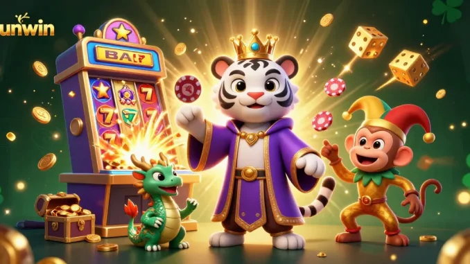 Experience thrilling jackpots and dynamic gameplay at Sunwin with engaging illustrations.