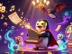 Engage with Nhà cái UK88 through a vibrant 3D illustration showcasing interactive lottery games and characters in a dynamic casino scene.