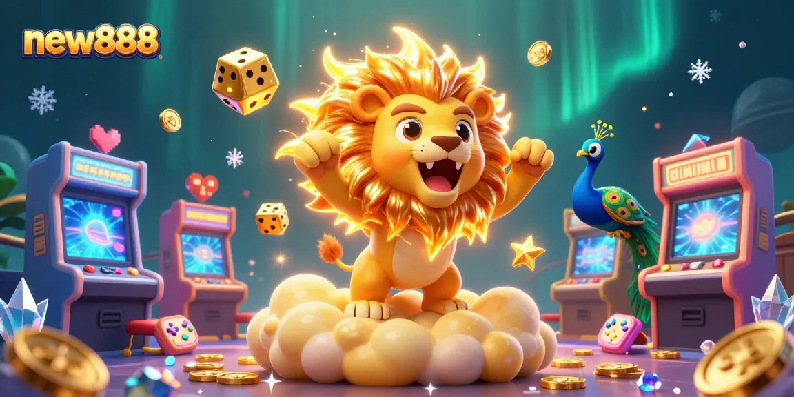 Experience thrilling gaming with new888 featuring vibrant 3D casino elements and dynamic characters.
