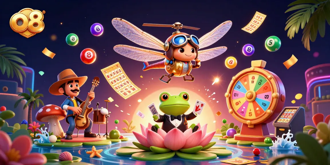 Experience thrilling casino excitement with o8 as cartoon characters engage in vibrant gaming action
