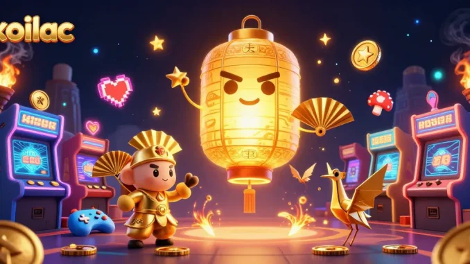 Xoilac platform showcases vibrant online gambling experience with dynamic casino elements and captivating characters.