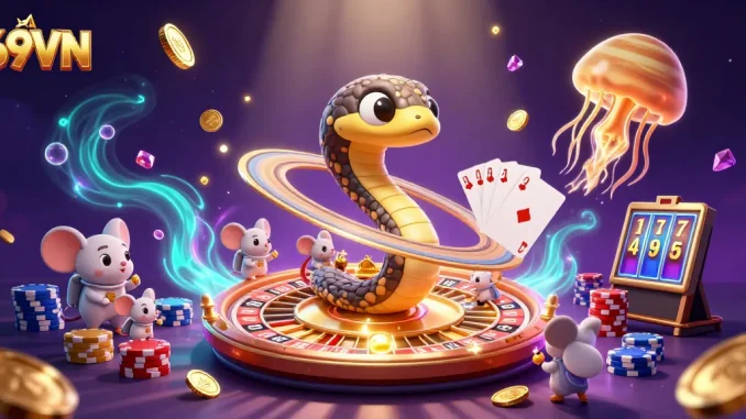 Experience winning at 69VN with dynamic roulette and vibrant casino elements