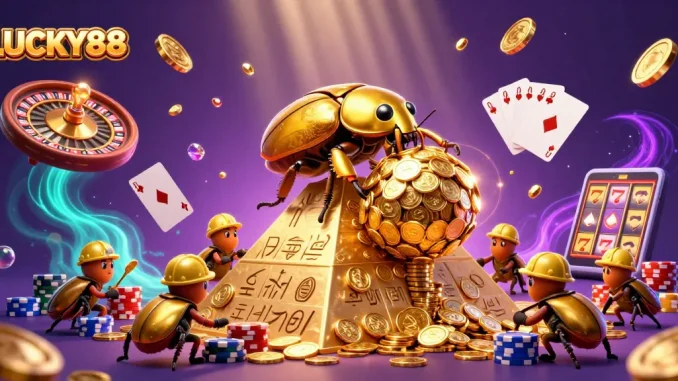 Engage in thrilling gameplay with LUCKY88, highlighting online casino excitement and rewards.