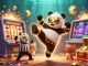 Join the fun at okfun with a lively 3D cartoon wrestling panda and exciting jackpot action.