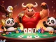 Engage with uu88's vibrant casino scene featuring characters celebrating poker success.