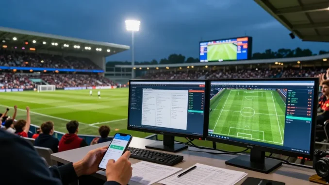 Live World cup - Cabong TV in an exciting stadium scene with betting predictions and match odds on display.