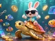 Experience excitement in Mahjong Titan online with a charming rabbit and golden sea turtle.