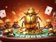 Engage with the thriving business blog featuring vibrant casino elements and golden beetles.