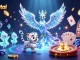Engage with bancatai's vibrant casino-themed illustration, featuring fantasy elements and dynamic game symbols.