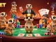 Engage with 8XBET's vibrant casino experience showcasing meerkats in a dynamic gambling scene.