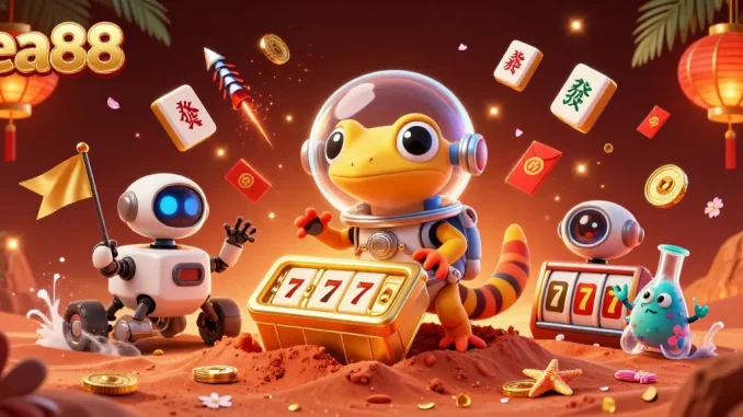 Join the excitement at ea88 with a vibrant casino adventure featuring 3D characters and lively gaming elements.