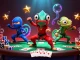 SOCOLIVE ninja chameleons showcase thrilling poker action with vibrant casino elements.