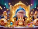 Experience exciting gameplay with GO99 in a vibrant 3D casino scene featuring a golden hamster king.
