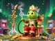 Soi kèo sports betting scene featuring a whimsical caterpillar, vibrant game elements, and dynamic visuals.