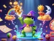 Experience LLWIN's thrilling casino adventure with vibrant 3D characters amidst dynamic gaming elements.