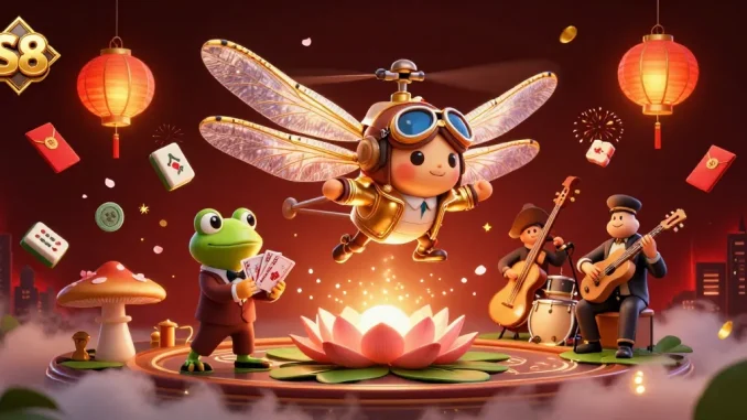 Experience S8's thrilling casino atmosphere with vibrant characters and rich gambling elements.