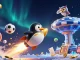 Experience explosive gambling action with okfun featuring a golden penguin and dynamic sports elements.